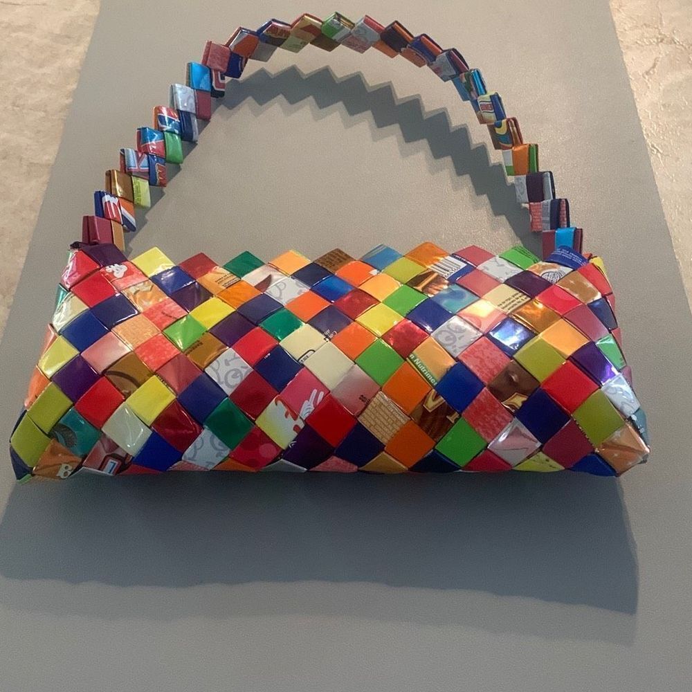 Retro  Candy Wrapper  Purse
